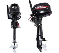 LUNICASHA Outboard Engine 2 Stroke 6 HP Outboard Motor Boat Engine Petrol Engine Water Cooling Boat Engine Outboard Engines Short Shaft 4400W