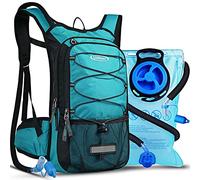 Lunidry Hydration Backpack with 3L Water Bladder, 15L Running Hydration Backpack for Men & Women, Lightweight Leakproof Water Rucksack Mountain Bike Hydration Bag Pack for Outdoor Cycling Hiking