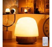 Lunie Lamp: Lunie Ocean Wave Lamp, Ocean Wave Projector Night Light with Bluetooth Speaker, 16 Colors Mushroom LED Light with Remote Control for Bedroom Living Room Decor