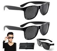 Lunisk Correction Glasses, 2025 New Lunisk Correction Glasses Pinhole, Lightweight Comfort Frame for All-Day Wear, All Purpose Vision Training Glasses (2PCS)
