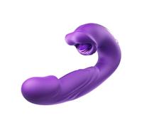 Luniva 4 in 1 Pelvic Floor Trainer for Women, Air-Pulse Suction & Smooth Thrusting Intimate Toy, Deep Rumble Vibrator, Ergonomic Fit, IPX7 Waterproof & Quiet (B)