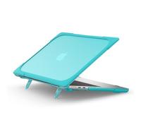 Lunivop Case for MacBook Air 13-inch (M5, 2026-2022; M4, M3, M2; A3449, A3240, A3113, A2681) with Foldable Kickstand PC + TPU Slim,Matte Translucent Scratch-Resistant Protective Cover (Blue)