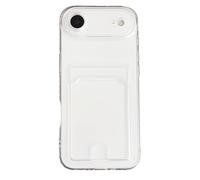 Lunivop Compatible with iPhone Air Case Clear Wallet Card Holder, TPU Slim Soft Shockproof Anti-Yellowing Anti-Scratch Transparent Phone Case, (For 17 Air 6.5 '' Clear)