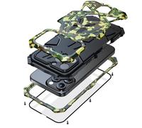 Lunivop fit For iPhone 16 Pro Max Case Heavy Duty Protection Rugged Screw Full Body Military Grade Metal Bumper Rubber with Hard Durable Phone Cases Cover Men Armor 2024 camouflage