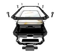 Lunivop for Google Pixel 10A Case Metal Heavy Duty Phone Case para Built-in Screen Protection Full Body Protective Dust Proof Military - Grade Rugged (6.3 '' Black)