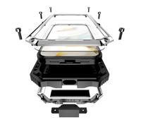 Lunivop for Google Pixel 10A Case Metal Heavy Duty Phone Case para Built-in Screen Protection Full Body Protective Dust Proof Military - Grade Rugged (6.3 '' Silver)