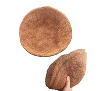 LUNK 2 Pack 14 Inch Hanging Basket Coco Liners Replacement, Natural Round Coconut Coco Fiber Planter Basket Liners for Hanging Basket Flowers/Vegetables