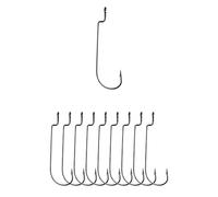 Lunker City Fishing 2/0 Light Wire Standard Offset Hook 10 Pack Light Wire Extra Long Shank Hooks for Texas Rigging Soft Plastic Jerkbait Slug-Go - 2/0 Light Wire, 10 Pack