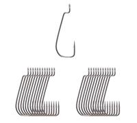Lunker City Fishing Texposer 3/0 Hook 25 Pack Vertical Gap Bend Steel Black Nickel Extra Long Needle Point for Soft Plastic Bass Lure Stick Baits - 3/0, 25 Hooks