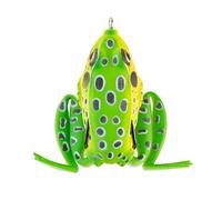 Lunkerhunt - Lunker Frog, Leopard - Fishing Lure with Realistic Design, Legs Extend and Retract in Use, Great for Bass and Pike, Freshwater Lure with Hollow Body, Weighs ½ oz, 2.25” Length