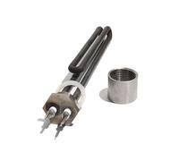 LUNMENGCC 110v 220v 380v Water Resistance Fast Heating Element DN25 1" 304SS Thread Solar Green Folded Tank Tube 1KW 2KW 3KW 4KW