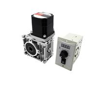 LUNMENGCC High Torque Electric Brushless Gear Motor RV040 Worm Gear Reducer 86BLDC DC 48V/AC 220V with Controller Kit 3000RPM