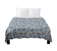 LUNMENGCC The Border Terrier Dogs Throw Blanket Throw Thin Bed Covers Warm Winter Plaid on The Sofa Blankets