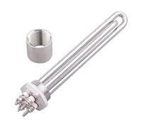 LUNMENGCC Tubular Heater 12v 24v 36v 48v 1"BSP Thread Heating Element DN25 DC 300w 600w 1200w 1500w Solar Electric