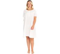 Lunn Antiques Women's Victorian styled White Cotton Eden Nightdress | One Size, Shortsleeves
