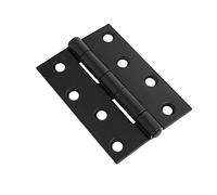Lunn Hardware Electo Brass Polished Heavy Duty Fixed Pin Hinge , 4-Inch Length