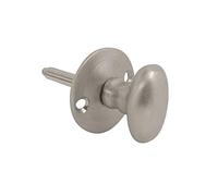 Lunn Hardware Satin Chrome Oval Thumb Turn for Security Bolt