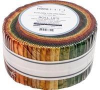 Lunn Studios Artisan Batiks Prisma Dyes Autumn Roll Up 40 2.5-inch Strips Robert Kaufman RU-1257-40