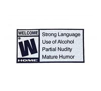 LUNNUN Funny Mature Rating Welcome Doormat, Welcome Doormats Indoor and Outdoor Home Decoration Mat, Funny Doormat for Kitchen Bedroom Bathroom Use