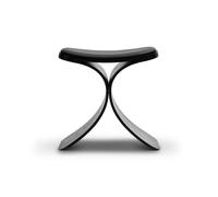 Gejst - Luno Stool, Black Oak / Black Leather - Black Oak
