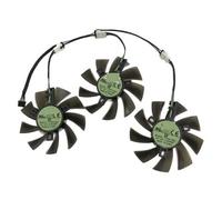 LUNOZST Laptop parts 3Pcs DIY Cooler,T129215BU,Graphics GPU VGA Video Cards Cooling Fan, For Powercolor RX 5700 XT 5700XT for Red for Devil 8GB