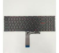 LUNOZST US RU Layout for MSI GP65 GL75 GF75 GS75 GP75 GT76 GE63VR GV62 MS-16P1 laptop keyboard Easy to replace(Red backlit RU)