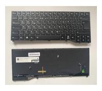 LUNOZST US UI Layout for Fujitsu for Siemens for Lifebook E448 E5410 E5411 U7410 Laptop Keyboard Backlight Belt Frame Easy to replace(Backlit UI)