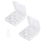 Lunpog 200 Pieces Clear Earring Backs, Silicone Earring Backs, Clear Soft Rubber Butterfly Earring Backs Stoppers Earnuts Clear Earring Studs for Women's DIY Jewelry Earrings Studs Supplies