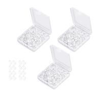 Lunpog 300 Pieces Clear Earring Backs, Silicone Earring Backs, Clear Soft Rubber Butterfly Earring Backs Stoppers Earnuts Clear Earring Studs for Women's DIY Jewelry Earrings Studs Supplies