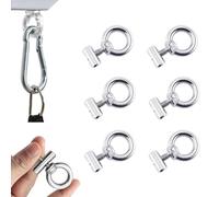 Lunpog Pack of 6 Piping Stoppers for Piping Rail Awning Stopper Stainless Steel Piping Rail Accessories for Caravans, Motorhomes, Campervans, Boats