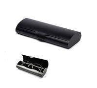 Lunpog Slim Aluminium Glasses Case, Lightweight Eyeglasses Case, Ultra-Light Eyeglass Case, Durable Glasses Protection Box with Safety Lock, Unisex