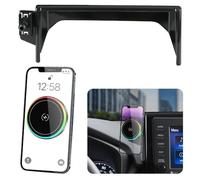 LUNQIN Car Magnetic Phone Mount for 2019-2025 Toyota RAV4 LE XLE and RAV4 Hybrid LE XLE SE Woodland XLE-Premium and RAV 4 Prime SE Auto Accessories Cell Phones Holder Fast 15W Wireless Charger