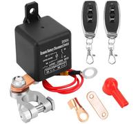 Lunriwis Remote Battery Disconnect Switch 12V 200A Car Wireless Kill Switch Anti-theft Switch Prevents Battery Depletion with Two Wireless Remote Car Kill Switches for Cars, RVs and Trucks