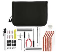 Lunriwis Tyre Repair Kit, 61 Piece Tyre Puncture Repair Kit with 30 Tyre Repair Rubber Strips, Quick First Aid Repair Kit for Flat Tyres for Cars, Motorcycles, Vans and Trucks