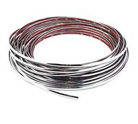 LUNSOM Custom Universal Chrome Plated Decoration Trim Strip Line,Car Door Fender Interior DIY Moulding Trimming Strip for Most Vehicle(13M x 6MM)