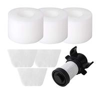 Luntus Filters for Shark IONFlex DuoClean Vacuum IF100 IF150 IF160 IF170 IF180 IF200 IF201, IF202 IF205 IF251 IF252 IR70 IR100 IR101 IC205 Replacement XPREMF100 (1 Hepa + 3 Foam)