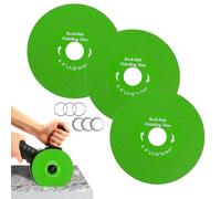 LUNVITO 3 Pcs 4.5" Locking Slab Grinding Disc for Angle Grinder Diamond Cutting Disc Ultra-thin Tile Saw Blade Rock Slub Cutting Wheel for Grinding Marble Granite Porcelain Tile Glass