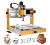LUNYEE 3018 PRO MAX All-Metal 500W CNC Router Machine, 3-Axis Limit Switches & Emergency-Stop, GRBL Offline Control for Wood, Acrylic, MDF, Plastic, 300x180x80mm