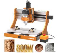 LUNYEE 3020 Nova CNC Router Machine, All-Metal XYZ Axis Linear Guides and Ball screw with 800W Trimmer Router, Suitable for Cutting Aluminum, Brass, Stainless steel, Wood, Acrylic, MDF, and Plastics