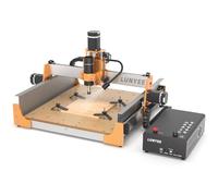 LUNYEE 4040 Pro Max CNC Router Machine, 500W Spindle, NEMA23-76 Closed-Loop Stepper Motor, 3 Axis Engraving and Milling Machine, Dual Linear Rail Z-Axis, for Wood Acrylic Aluminum