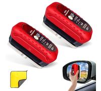 Lunyloer Automotive Oil Film Cleaning Brush, 2Pcs Clear Vision Car Glass Cleaner, Car Glass Oil Film Cleaner Cleaning Board, Windscreen Cleaner with Washcloth