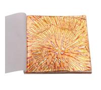 Variegated Copper Foils Gold Leaf Sheets for Arts Craft Paper Nail Decorations CeramicsHome Gilding 50pcs Bronze Leaves 14X14cm