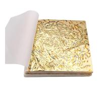 LUNYY Variegated Copper Foils Gold Leaf Sheets for Arts Craft Paper Nail Decorations CeramicsHome Gilding 50pcs Bronze Leaves 14X14cm
