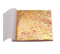 LUNYY Gold Leaf Sheets – Variegated Copper Foil for Crafts, Nails & Ceramics – 50 pcs 14x14 cm