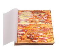 LUNYY Gold Leaf Sheets – Variegated Copper Foil for Arts & Crafts, 50pcs 14×14cm Bronze