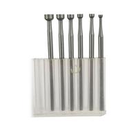 Luo ke 1.8mm - 4mm Round Cup Burr 3/32'' Shank Cup Burs Jewelry Wire Rounding Bits Wire End Rounder for Rotary Tools (Pack of 6)
