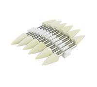 Luo ke 10mm Wool Felt Polishing Bits, 1/8 Inch Shank Conical Shape Wool Polishing Points for Dremel Rotary Tool (Pack of 12)