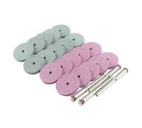 Luo ke 20 Pcs 1/8 Inch Shank Mini Silicon Carbide Grinding Wheels | Premium Abrasive Stone Mounted Grinding Wheel for Metal, Aluminum, Steel, Alloy, Glass, for Dremel Rotary Tool