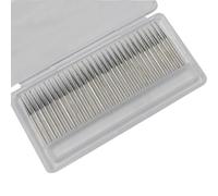 Luo ke 30 Pcs 3/32" Shank Diamond Burr, 2.5mm Cone Shape Diamond Mounted Stone Carving Set for Rotary Tools