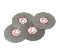 Luo ke 4 Pcs 4" Diamond Grinding Disc, 5/8" Arbor Diamond Mounted Sanding Polishing Discs for Grinder